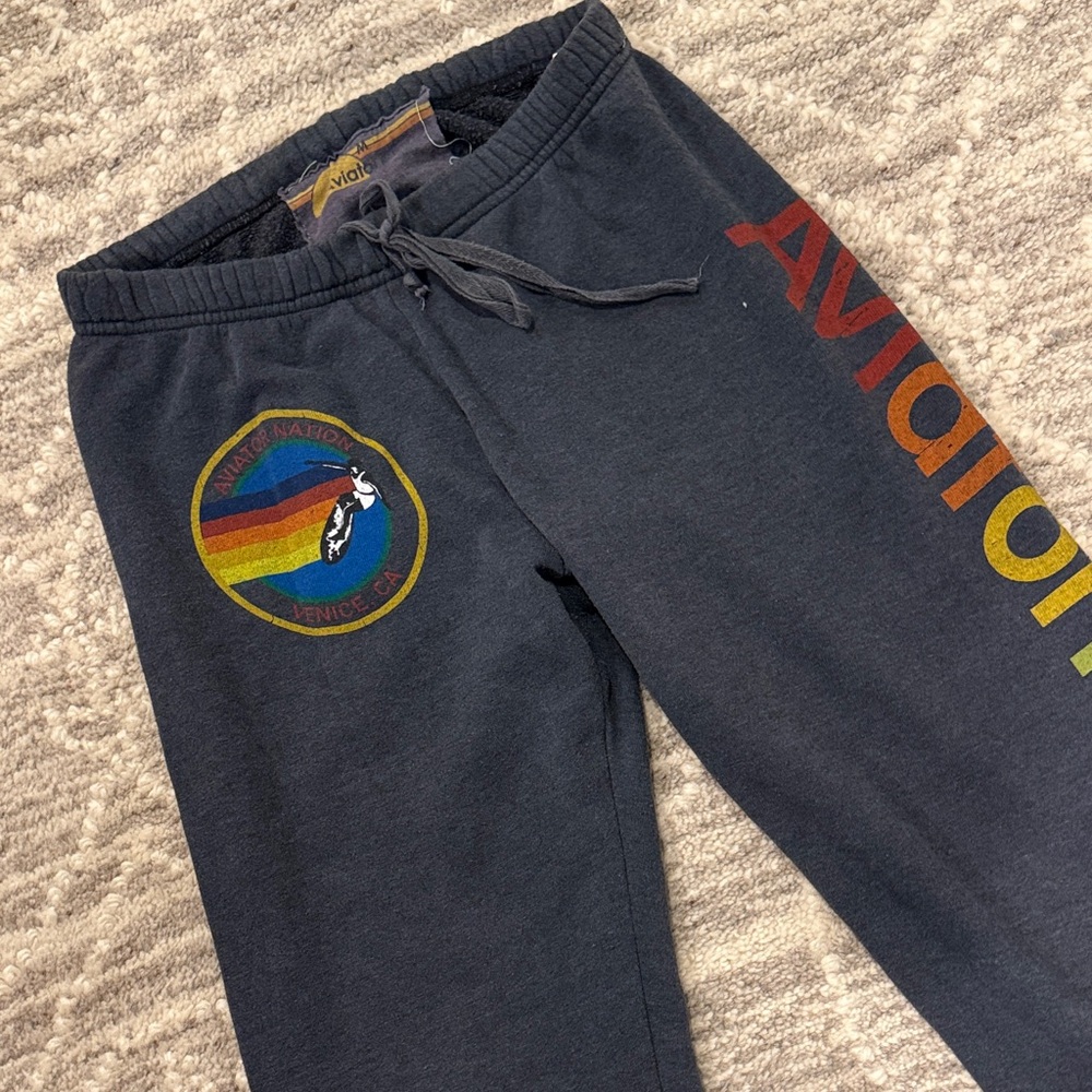 Aviator Nation Rainbow Sweatpants - Picture 2 of 4